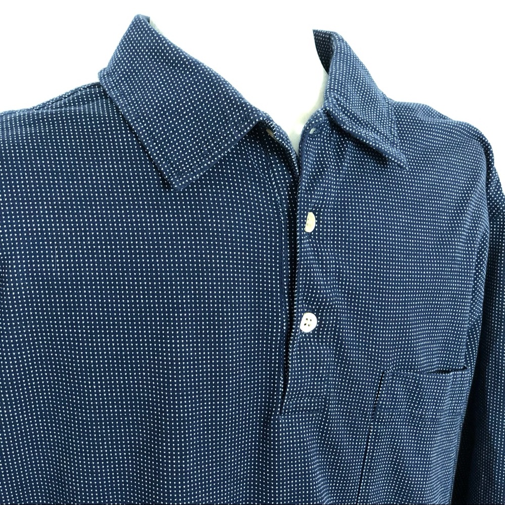 J McLaughlin Navy Polo with White accents Large